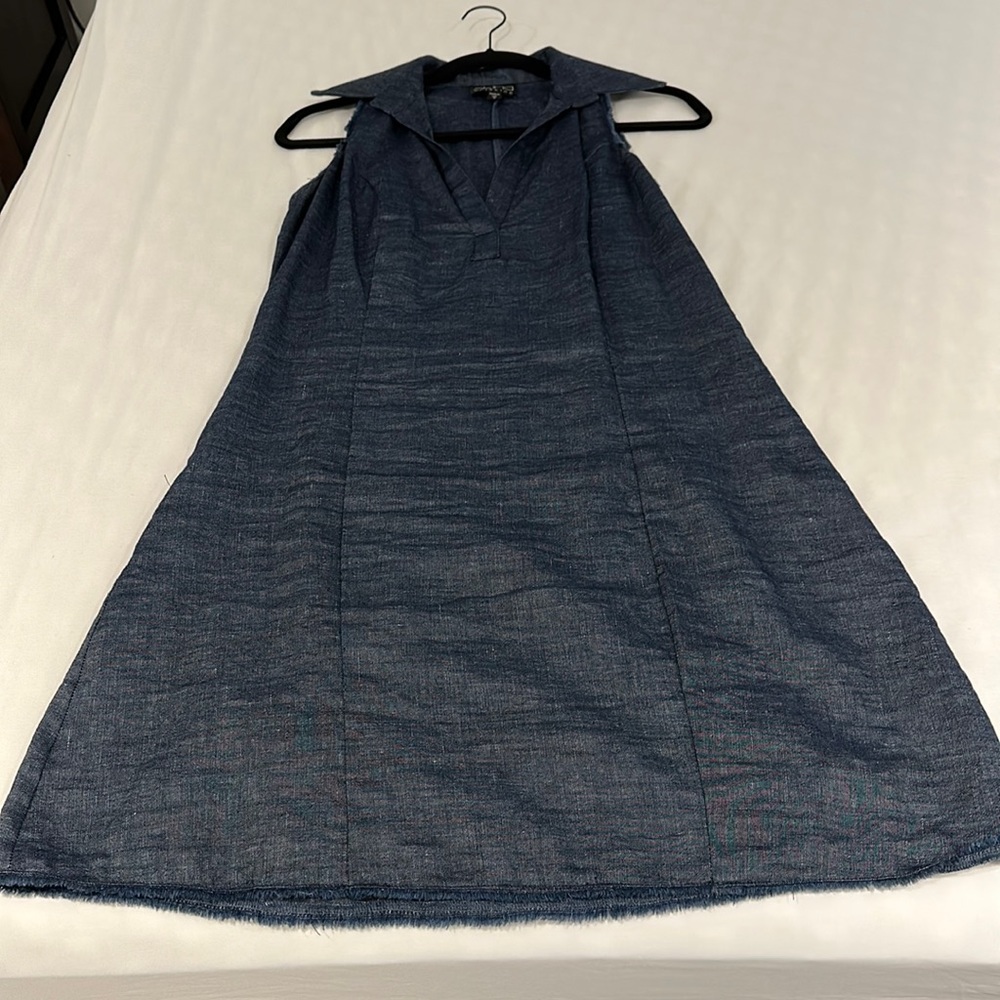 Atina Cristina jean linen dress